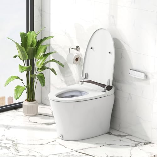 Giantex GT8186US-WH-BA Smart Toilet, Elongated Bidet Toilet thumb #7