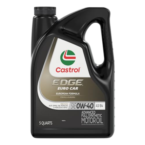 Camshaft Controllers may Loosen and Fail - 2010-2012 Porsche Panamera & Cayenne 3 Castrol Edge Euro 0W-40 A3/B4 Advanced Full Synthetic Motor Oil, 5 Quarts