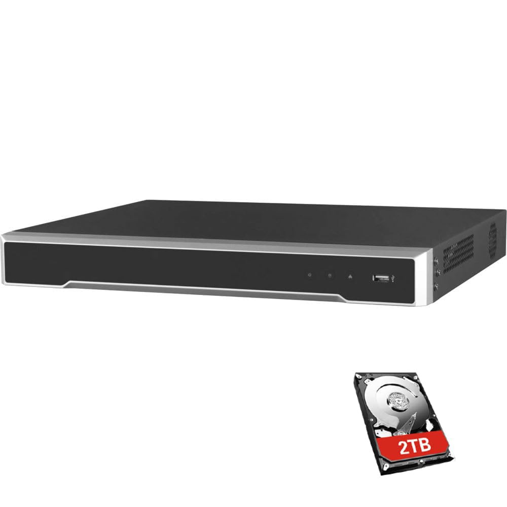 DS-7616NI-Q2/16P con disco rigido da 2 TB 16 canali PoE 4K 8MP NVR H.265