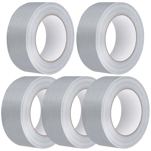 Cinta adhesiva resistente de tela MUKSEUT 5cm para sellado reparación y agrupación gris