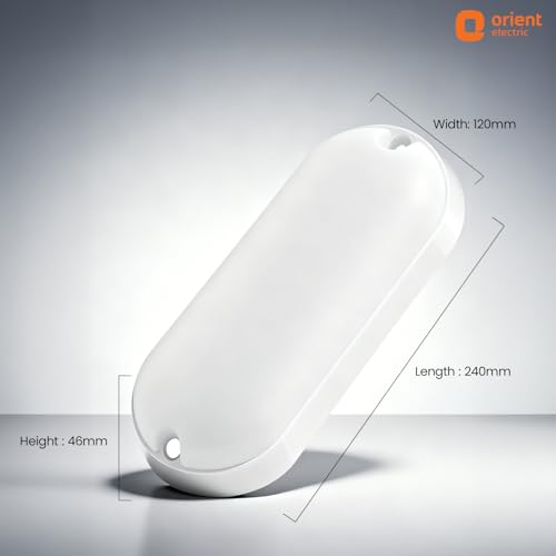 Image of Orient Electric 20W Eternal Bulkhead Wall Light | 6500K, Cool White | 1600 lumens Bright Light Output | 2 Year Warranty by Orient