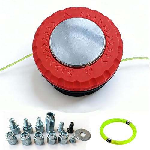 Weed Eater Head Trimmer Head Replacement Quick Load Universal String Trimmer Head Weed Wacker Head with Steel Knob Easy Feed for Echo Stihl Husqvarna Ryobi Ego etc with 14ft 095Trimmer Line