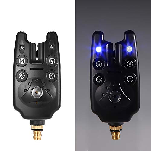 Lixada Fishing Bite Indicators Kits, 3 Wireless Fishing Led Alarm Alert 3 Extending Aluminum Alloy Fishing Bankstick 3 Fishing Swinger With Padded Fishing Tool Bag, Fishing Bite Alarm Set (Set 1) #TOP4