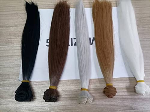 Muziwig 9.9 X 39.4 In, 5Rolls Curly Heat Resistant Doll Hair Wefts For Diy 1/3 1/4 1/6 Bjd Sd Doll Wigs, Rerooting Doll Hair Kit,Doll Hair Wefts, Craft Wool Hair, Doll Hair Rerooting, Doll Hair Wig. #TOP2