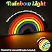 Fizz Creations Rainbow Dimmer Mood Light. Multi Coloured with Dimmable Scale Feature. Powered by USB with Touch Dimmer. Bedroom Night Light. 1m USB Cable Included. Novelty Lighting Night Light.