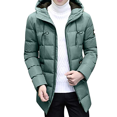MEIbax Cazadora de Hombre Cremallera Abrigo de Invierno Caliente Chaqueta Capa Gruesa Capa de la Chaqueta Acolchada de algodón Grueso de la Moda de los Hombres