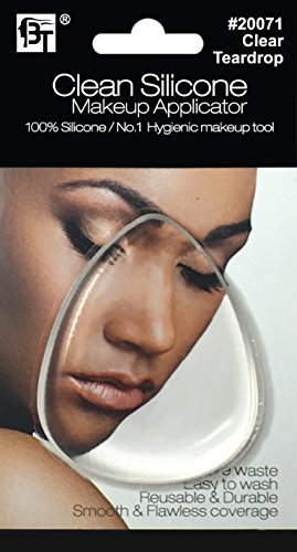 Clean Silicone Makeup Applicator (Clear/Teardrop)