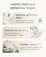 SHOKZ OpenDots 2 Open-Ear Clip-On-Kopfhörer, Clip-On Earbuds, Weiß – Ansicht 5