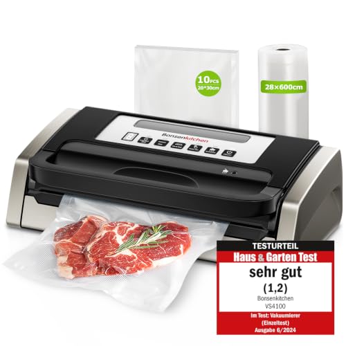 Bonsenkitchen Vakuumiergerät, Hochleistung 15 L/min, Multifunzionale