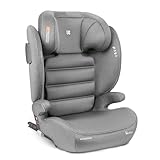 KikkaBoo i-Track i-Size, kinderzitje 15-36 kg ISOFIX – Groep 2-3 autostoel vanaf 3 jaar tot 12 jaar, SPS, 12-voudig verstelbare hoofdsteun, 100-150 cm, lichtgrijs