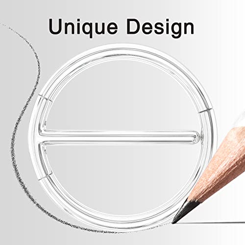 Oufer 14G Nipple Rings, Grade 23 Solid Titanium Nipple Clicker, Nipple Barbell, Round Nipple Piercing Jewelry For Women #TOP6