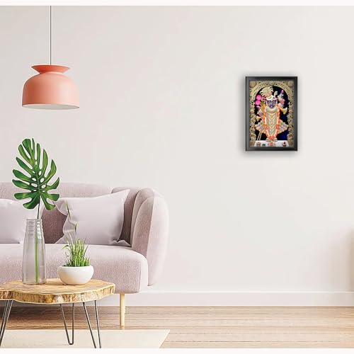 Image of Shrinathji Photo Frame, Black, 14.5x20.5 Inch