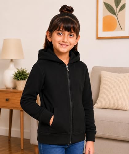 Image of ADBUCKS Girl's Cotton Hooded Sweatshirt