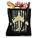 B-52 Stratofortress Strategic Bomber Camouflage US Flag Tote Bag