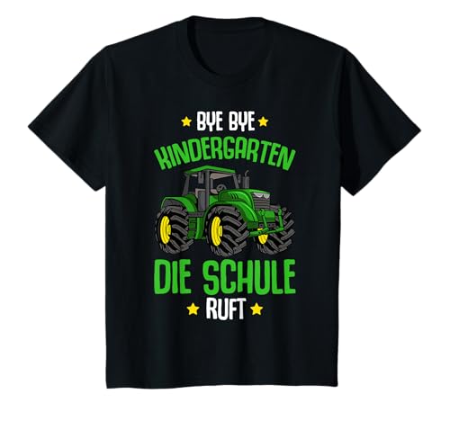 Einschulung 2025 Traktor Schulkind Schulanfang T-Shirt