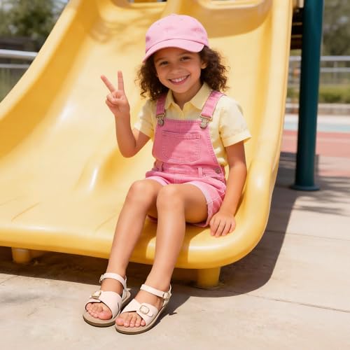 Image of DREAM PAIRS Girls Sandals Fashion Sandal with Adjustable Straps Open-Toe Comfortable Summer Shoes for Toddler Little Kid