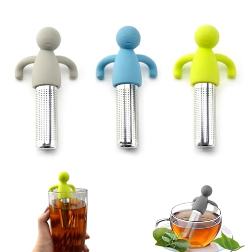 3 PCS Tea Strainer for Loose Tea,Tea Infuser Creative Tea Leaf Infuser Tea Strainers Stainless Steel Cute Tea Leaf Strainers for Tea Lovers