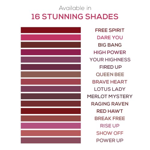 Image of RENEE Stunner Matte Lipstick - Rise Up 4gm| Intense Color Pay Off, Full Coverage Long Lasting Weightless Velvety Formula with One Swipe Application| Enriched with Vitamin E & Hyaluronic Acid
