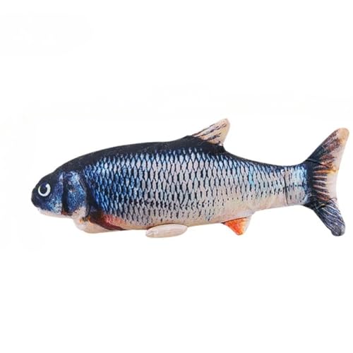 魚の抱き枕超現実的で面白い魚の形の抱き枕ぬいぐるみクッション3D印刷工芸ぴんぴん運動不足ストレス解消爪磨き噛んでおもちゃペットのおもちゃ (F, 37*14cm)