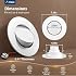 Amico 5/6 Inch Retrofit Eyeball Gimbal Can Lights 6 Pack, Metal Trim, 5CCT LED Recessed Lights Directional Angled Trim Adjustable Ceiling Downlight, 16W150W, 1500 LM- ETL&FCC