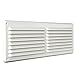 La Ventilazione AR3814B Rejilla de ventilación de plástico Rectangular para sobreponer, Color Blanco, 384x146 mm