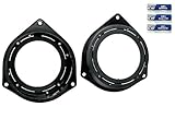 Top Qualität NIQ Lautsprecherringe für FIAT Grande Punto / 500 / Qubo/Opel Astra H/Corsa D 100mm + 120mm