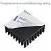 Awxlumv 10Pcs Small Heat Sink 25x25x10mm + Thermal Conductive Adhesive Tape, 25mm Heatsink Aluminum Radiator Cooler Cooling Fin for Electronics CPU Led Black
