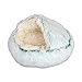 SEDOXX Small Cat Bed Soft Plush Cave Bed Indoor Winter Warm Pet Bed Sleeping Cushion Calming Dog Bed Fluffy Anti Anxiety Snuggle Bed Kitten Puppy Small Dogs,65cm,Green