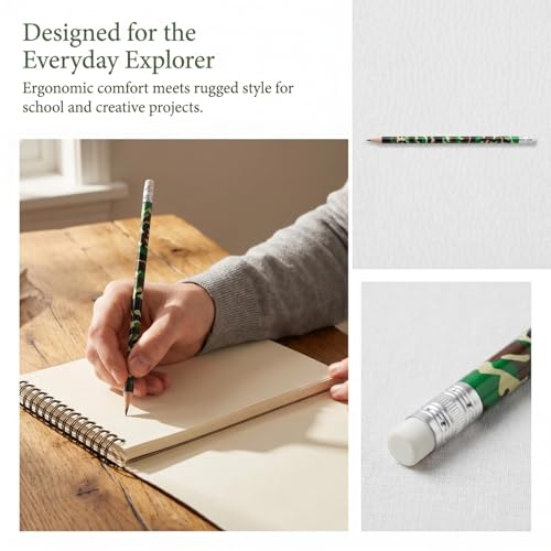 Lápices de Madera Camuflaje 200-Pack para Escuela y Dibujo miniatura 6