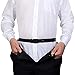 FLXUBAG Elastic Shirt Stay for Men, Stretchable and Adjustable Waist Belt with Flexible Comfort and Silicone Touch Points, Ideal for Dress and Professional Wear, Black-a, Large