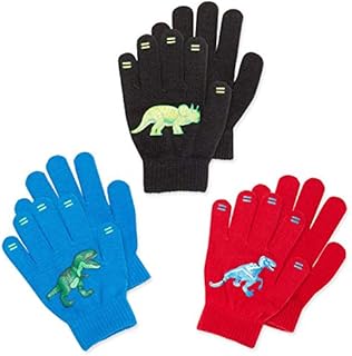 3 Pack - Magic Stretch Winter Kids Gloves for Boys, Kid & Children