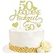 7pcs Tortendeko Goldene Hochzeit Cake Topper 50 Golden Years Kuchendeko Gold Glitzer 50 Jahrestag in Deutsch Geburtstag Torten Topper Tortenstecker Goldene Hochzeit Jubiläum Dekoration