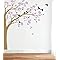 Large Corner Tree Wall Decal With Big Blossoms, Birds And Leaves Nursery Wall Ar