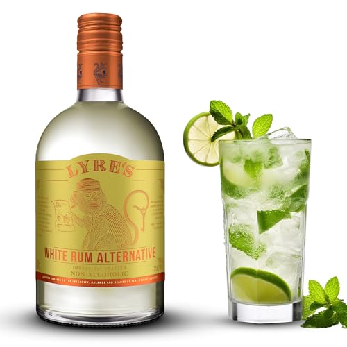 Lyre's Non Alcoholic White Rum Alternative, Award-Winning Alcohol Free White Cane, Zero Proof Rum for Mocktails & Non Alcoholic Drinks, Low Calorie Rum (700ml)