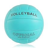 Baisidiwei Volleyball Size 5 PU Leather Soft Indoor Outdoor Volleyballs Unmarked Training Ball Sport