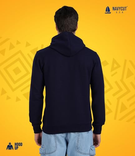Image of Cotton Hoodies for Men | Pullover | Winter Wear | Hoodie | Hooded Sweatshirt | Kangaroo Pockets Hoodie|Regular Fit |Size S- 2XL