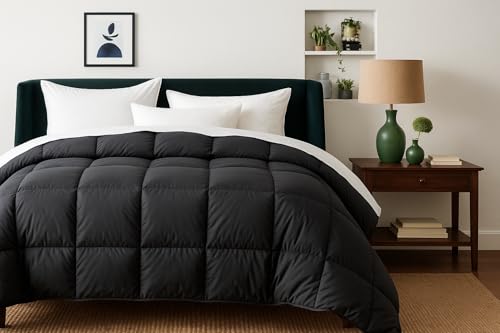 Image of Comforter Single Bed - All Season /AC /Summer Solid Single Bed Comforter Blanket | Dohar | Duvets |Ultra Soft & Light Weight - (200 GSM, Dark Grey)