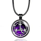 Lilith Sigil Pendant Demon Seal Necklace Female Demonic Spirit Jewelry for Men and Women Witches Gift Mythology Amulet