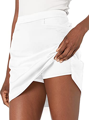 Pga Tour Women's Motionflux 17" Woven Skirt, Bright White, 10 #TOP2