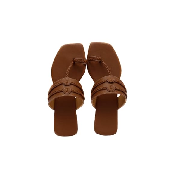 Saagah Women's Free Leather Rose Pink Cruelty Kolhapuri Sandal (SG-KC-114-01-P)