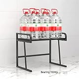 caihuashopping Skaner do kopiarek, stojak na drukarkę, biuro, biurko, mała półka na drukarkę, dom, biurko, dwuwarstwowa, do kopiarki, półka, stojak na biurko, do drukarki (kolor: Czarny)