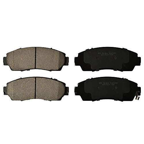 KFE KFE1521-104 Ultra Quiet Advanced Premium Ceramic Brake Pad FRONT Set Compatible With: 2005-2017 Honda Odyssey, CR-V, CRV, Crosstour; Acura RDX