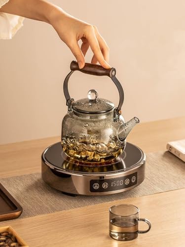 Botella infusora de té de vidrio para preparar té individual sin perder calor 2