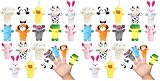 Ainiv 20marionetas de Dedo para bebés y niños, Juguetes de Marionetas de Dibujos Animados, Rellenos de Bolsas de Fiesta (Paquete de 2)