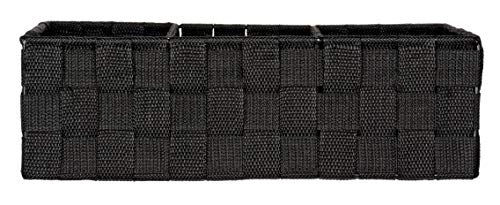 WENKO Contenitore Adria nero con maniglia - con