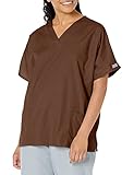 Cherokee Women's V-Neck Scrub Top, Chocolate, XX-Large
