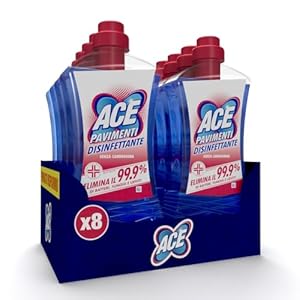 ACE Pavimenti Disinfettante, 8 Flac...