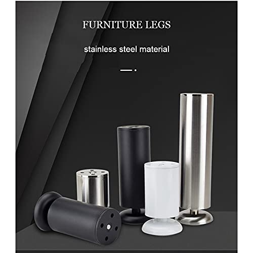 Patas de metal para muebles ajustables con tornillos de montaje 4