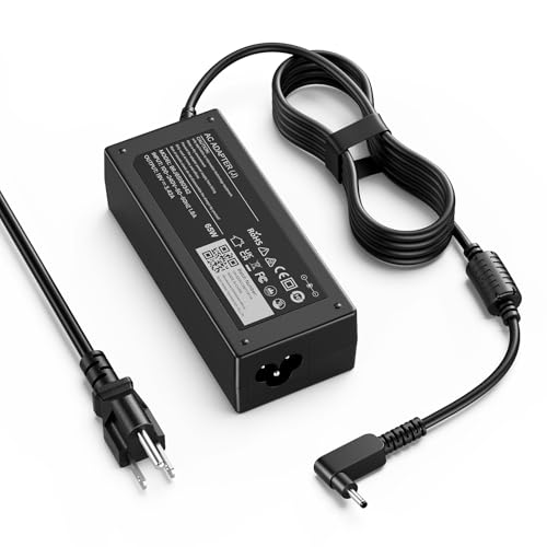 Chromebook Charger Compatible with Acer C720/C740/CB5-571/C910; CB3-431 & CB3-532; Spin 3/5; Switch Alpha 12; Aspire R13/R15 – 65W/45W Replacement