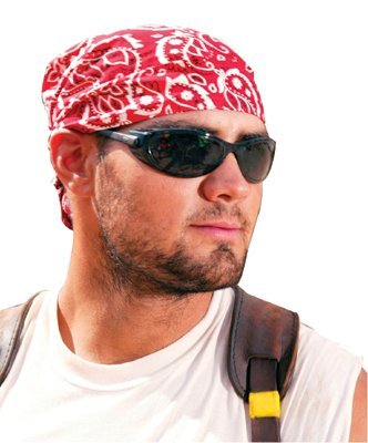 6710 Triangle Tie Hat - OneSize -Star- Strip Multicoloured